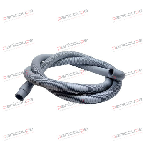 Ø Tuyau : 19 x 24 mm<BR/><BR/>Raccords : 1 droit, 1 coudé<BR/><BR/>Ø Raccords : 19 coudé / 19 mm droit<BR/><BR/>Longueur : 2000 mm FLEXIBLES DE VIDANGE LONG. 2 M (19X19) photo du produit