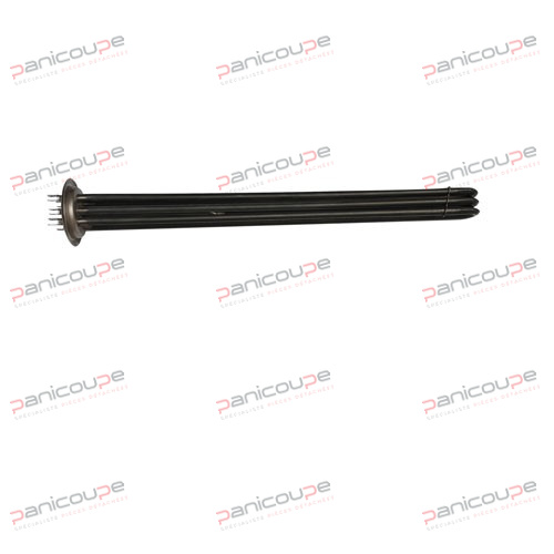 longueur plongeante 460 mm - bride ø extérieur 72 mm<BR/>avec protège-bulbe ø 7 mm RÉSISTANCE CHAUFFE-EAU 6000W photo du produit