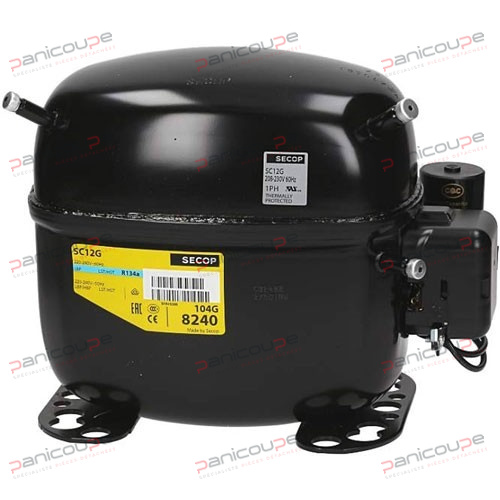 220/230V 50/60Hz, puissance 1/3 HP - cylindrée 12,87 CC<BR/><BR/>Gaz R134A HMBP COMPRESSEUR SECOP SC12G photo du produit