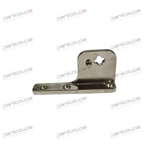100 x 48 x 44,3 mm<BR/>tige ø 6 x h5.5 mm - trou pour tige en croix<BR/>modèle : en haut à droite, en bas à gauche SUPPORT DE CHARNIERE ETOILE DROIT photo du produit