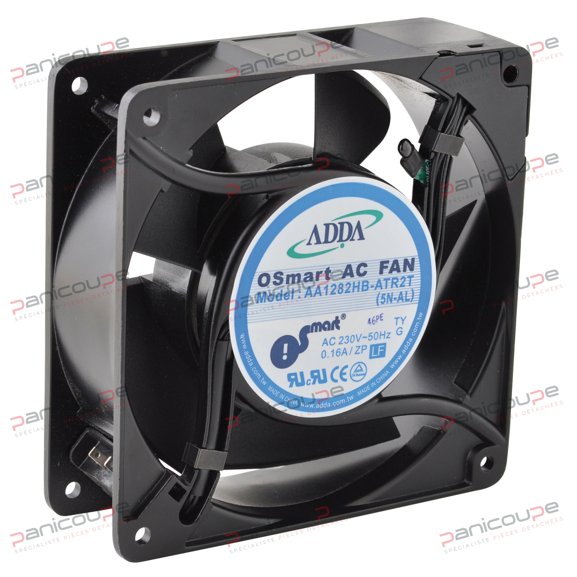 Dimensions 119 x 119 x 38 mm. Carcasse de moteur en aluminium moulé finition noire. Raccordement par cosses de 2,8 x 0,5 Tension 230 Vac - 50 Hz. Roulements à billes protégés par flasques. Puissance 19,5 W - Vitesse 2600 T/min. Niveau sonore 43 dBA. Utilisation : Petits condenseurs ou tout autre application ou le débit à besoin d’augmenter en fonction de la température. <BR/><BR/>Température : < 15 °C - Débit m3/h : 80,<BR/>Température : 17 °C - Débit m3/h : 95, <BR/>Température : 19 °C - Débit m3/h : 101, <BR/>Température : 21 °C - Débit m3/h : 109, <BR/>Température : 23 °C - Débit m3/h : 118, <BR/>Température : 25 °C - Débit m3/h : 121, <BR/>Température : 45 °C - Débit m3/h : 151 VENTILATEUR AXIAL VITESSE VARIABLE 119X119X38 MM photo du produit