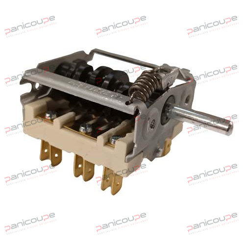 Réf Panicoupe<BR/><BR/>EGOCOM006<BR/><BR/><BR/><BR/><BR/><BR/>Capacité élec.<BR/><BR/>10 A , 400 V - 16 A, 250 V<BR/><BR/><BR/><BR/><BR/><BR/>Connexions<BR/><BR/>Cosses<BR/><BR/><BR/><BR/><BR/><BR/>Positions<BR/><BR/>0 - 1 - 2 - 3 - 4 - 5 - 6<BR/><BR/><BR/><BR/><BR/><BR/>Température (°C)<BR/><BR/>150<BR/><BR/><BR/><BR/><BR/><BR/>Tige<BR/><BR/>demi-lune<BR/><BR/><BR/><BR/><BR/><BR/>Diamètre (mm)<BR/><BR/>6 x 4,6<BR/><BR/><BR/><BR/><BR/><BR/>EGO<BR/><BR/>49.27215.520 (4927215520) COMMUTATEUR EGO 6 POSITIONS A COSSES photo du produit
