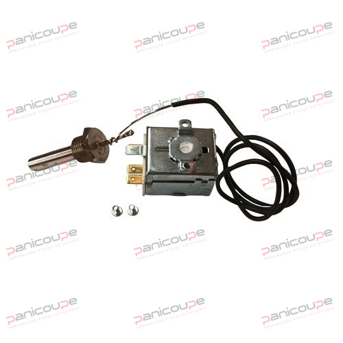 Plage de température 55<BR/>Capacité élec. 15A<BR/>Contacts 1 inverseur<BR/>Bulbe 48 x 10<BR/>Longueur capillaire 600<BR/>Détail Bulbe à bouton THERMOSTAT IMIT 541048 photo du produit