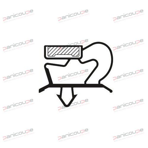 Cadre : 590 x 390 mm<BR/> Dimensions : Larg. 21 x h. 17,6 mm<BR/> Flèche : 6 mm JOINT MAGNETIQUE 590 X 390 MM photo du produit