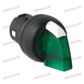 Angle de commande 60 ° <BR/>Modèle vert BOUTON TOURNANT À MANETTE À 3 POSITIONS LUMINEUX photo du produit
