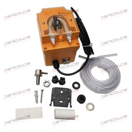 Kit lave-vaisselle contenant : filtre de fond, étrier de fixation murale<BR/>Raccord entrée en cuve Ø 4 x 6 mm<BR/>Tube en PVC Ø 4 x 6 mm longueur 4 m<BR/>Débit variable de 0,72 à 7,2 L/h<BR/>Dim. 106 x 90 x 94 mm<BR/>230V - 50/60Hz - IP65 DOSEUR DETERGENT LP120 230V photo du produit