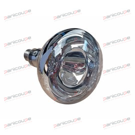 240V, 300W, Culot E27<BR/>Finition Clear<BR/>Ø 125 mm<BR/>Durée de vie 5000h (Ampoule R125) LAMPE INFRAROUGE E27 300W photo du produit