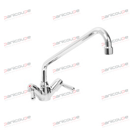 Têtes céramiques 1/4 de tour, <BR/><BR/>col de cygne Ø 18 x 300 mm, <BR/><BR/>perçage Ø 3/4 ROBINET MELANGEUR MONOTROU 300 MM photo du produit