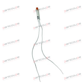 Câble longueur 210 mm. Pour découpe, Ø 6 mm. 120°C VOYANT ORANGE TETE 7 MM photo du produit
