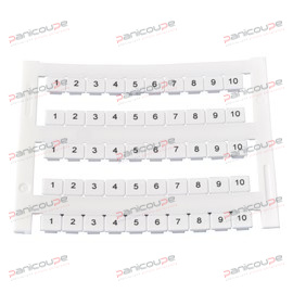 Pas de 6 mm pour les bornes ci-dessus. Carte de 50 numéros.<BR/>Carte 5 séries de 11 à 20<BR/>Vendu uniquement en boite de 10 cartes CARTES DE REPÉRAGE - Carte 5 séries de 11 à 20 photo du produit