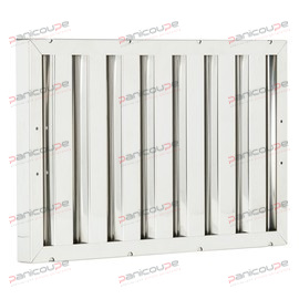 Filtre de hotte<BR/>Inox 304<BR/>400 (H) x 500 x 25 FILTRE À CHOC 400 X 500 X 25 MM TOUT INOX SANS POIGNÉES POUR HOTTE photo du produit