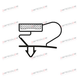 Cadre : 1495 x 655 mm<BR/> Dimensions : Larg. 23 x h. 18 mm<BR/> Flèche : 6 mm JOINT MAGNETIQUE 1495 X 655 MM photo du produit