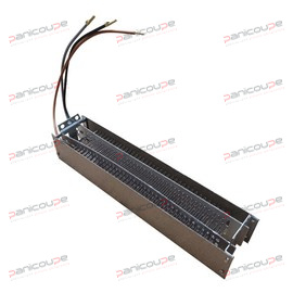 Tension 230 V - Puissance 2 x 1000 W. Protection thermique avec coupure à 105 °C. Dimensions : 192 x 42 x 38 mm. Longueur fils: 160mm RÉSISTANCE POUR VENTILATEURS VT180, VT18F3D ET VT180D photo du produit