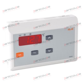 Modèle sous boîtier pour montage mural avec dégivrage par arrêt du compresseur. Plage de régulation de -50 à +50 °C. 1 point de consigne. 1 sortie relais SPDT 8(3) A/250 V. 1 entrée digitale pour contact porte ou alarme 1 sortie OC configurable Affichage sur 2 chiffres. Face avant 123 x 80 mm. Profondeur 25 mm. Alimnetation 230 Vac Livré avec sonde PTC 1,5 m. RÉGULATEUR ELIWELL WM961 photo du produit