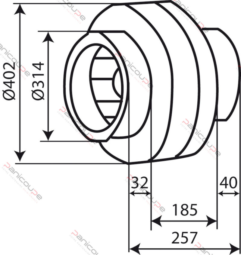 VENTILATEUR HELIOS RR315C